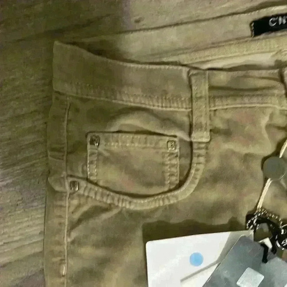 CNC Velour Beige Camel Slim Bootcut Pants Size 25 Y2K 90s - Picture 3 of 9